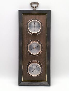 Vintage Springfield Weather Station – Triple Dial (Mid-Century Modern)